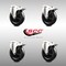 Service Caster 5 Inch 316SS Hard Rubber Wheel Swivel Bolt Hole Caster Set with Lock Brake SCC SCC-SS316BHTTL20S514-HRS-4 - alternate 4